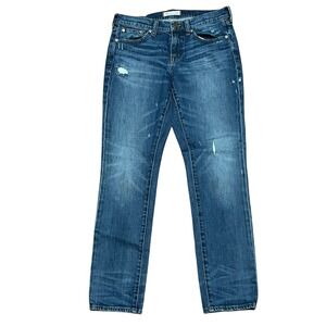 Madewell Slim Boyjean Jeans Size 26 Distressed Medium Wash Denim Casual Everyday